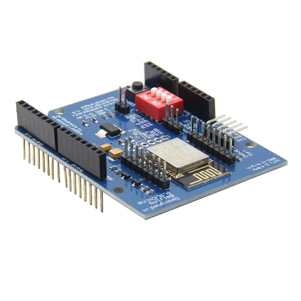 Freeshipping demo PCBA developpping DIY R 3 ESP8266 ESP-12E Serial Wi-Fi Shield Expansion Board