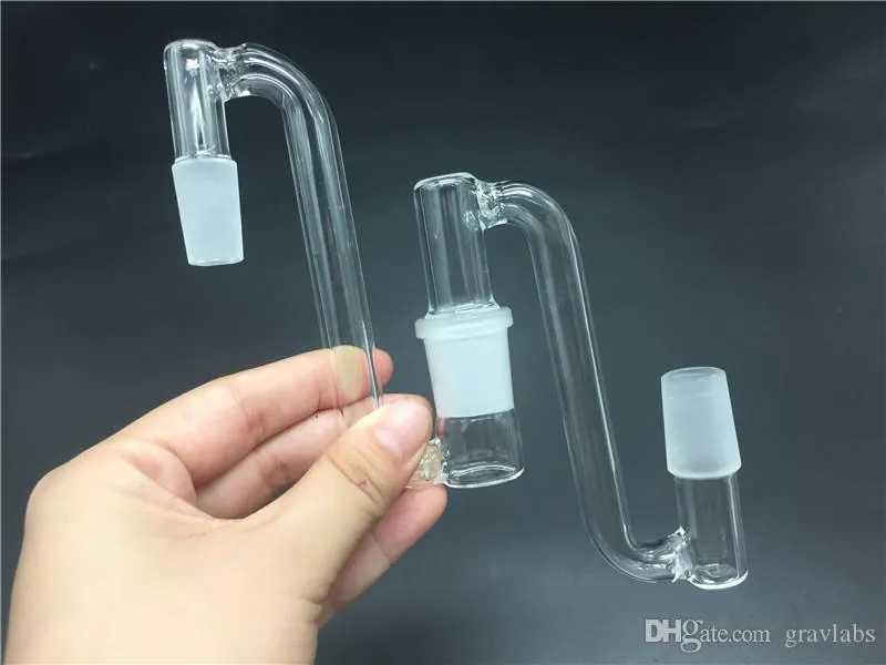 Drop Down Female male Glass Adapter 18mm 14mm S Shape Water Pipes Joint Adapter Universal High Quality Glass Bong Accessories