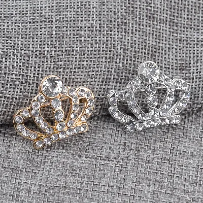 Mode Crown Stil Legierung Diamant Brosche Anzug Hemd Taste Kragen Zubehör Unisex Pins Koreanischen Stil Accesorios Mujer Geschenk Zubehör