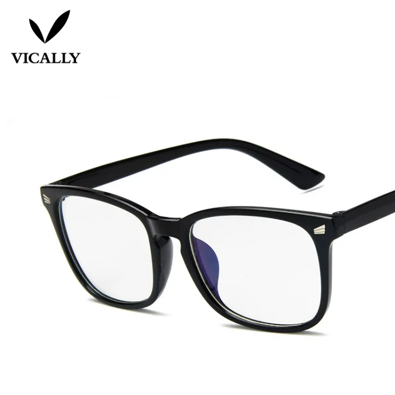 Wholesale- Metal Glasses Frame Retro Woman Men Reading Glass Frame UV Protection Clear Lens Computer Eyewear Eyeglass