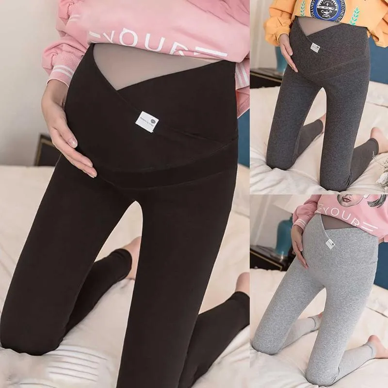 Jeans premaman Loose Plus Leggings a vita alta Pantaloni a matita elasticizzati Pantaloni Abiti da gravidanza Pantaloni premaman primavera estate Plus