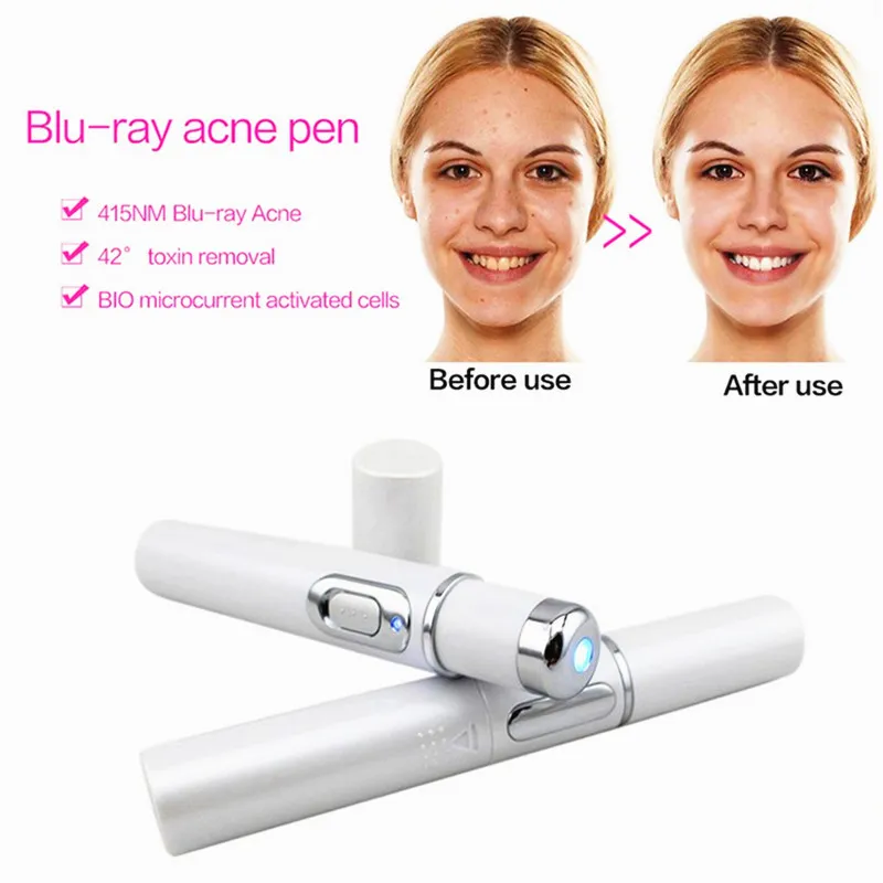 Trądzik Laser Pen Przenośny Maszyna do usuwania zmarszczek Trwałe Soft Scar Remover Blue Light Terapia Pen Masaż Spider Vein Eraser