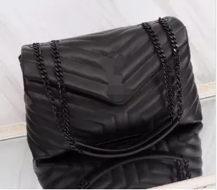Классические сумки V-образная форма Клапаны Сумка-цепочка Дизайнерские сумки Высококачественная женская сумка через плечо Клатч Tote Messenger Покупки Кошелек 31см