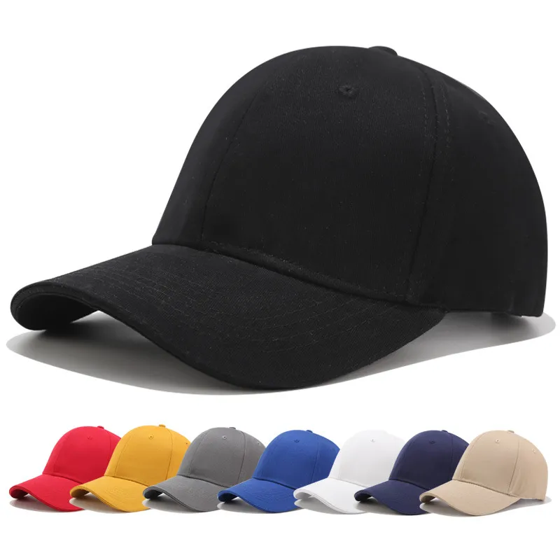 Gloednieuwe mannen vrouwen duidelijke gebogen zon vizier baseball cap hoed effen kleur verstelbare caps snapback golf bal hiphop hoed caps
