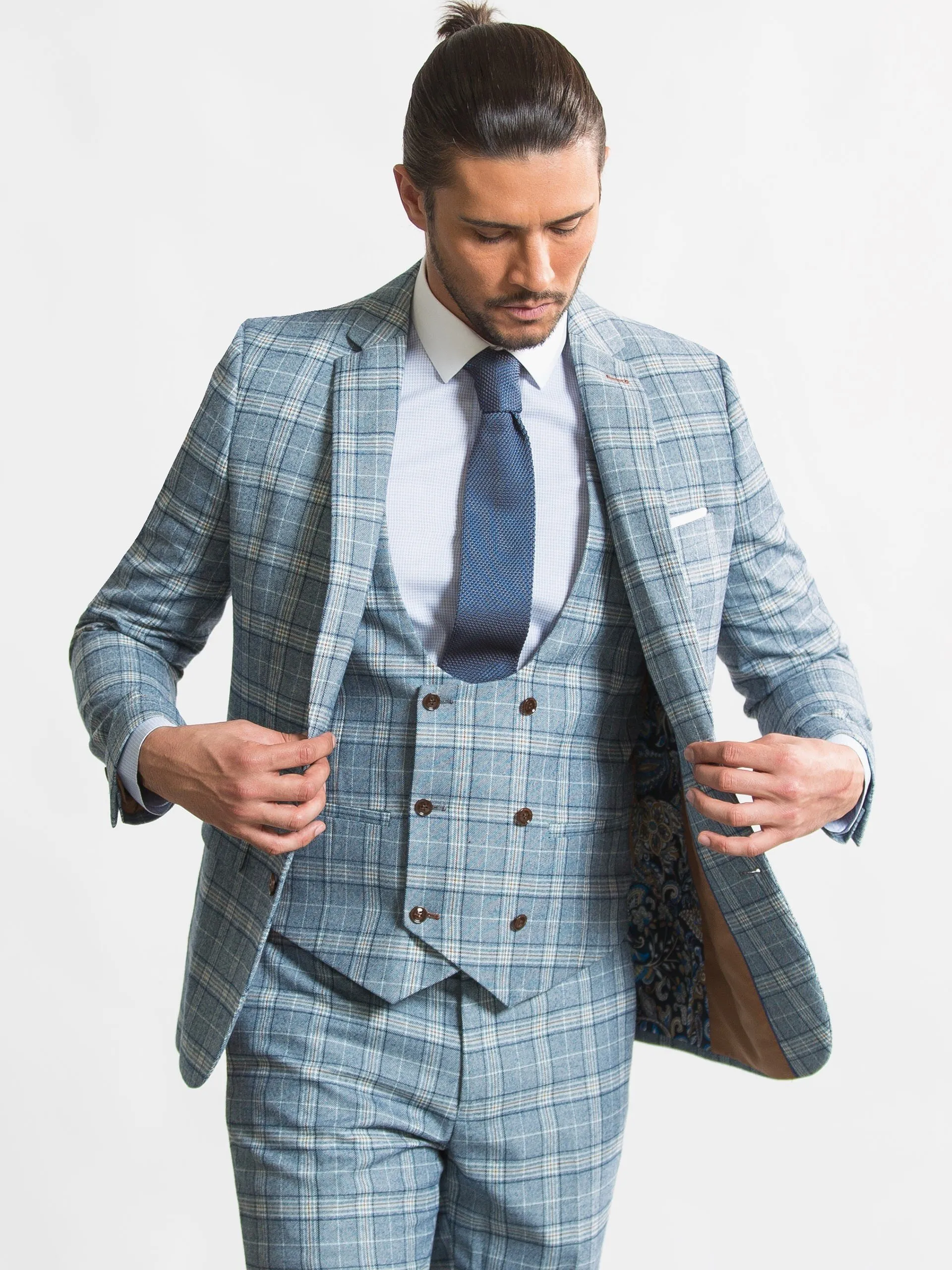 3 piece suit with horseshoe waistcoat hotsell