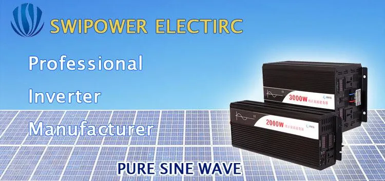 24V Power Inverter Pure Sine Wave 3000W DC 12V 24V 48V To AC 110V 220V ...