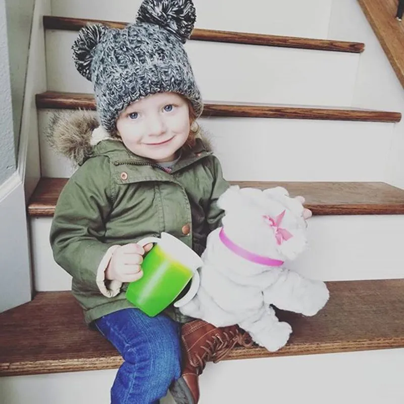 Doitbest – bonnet torsadé en laine pour bébé fille et garçon de 6