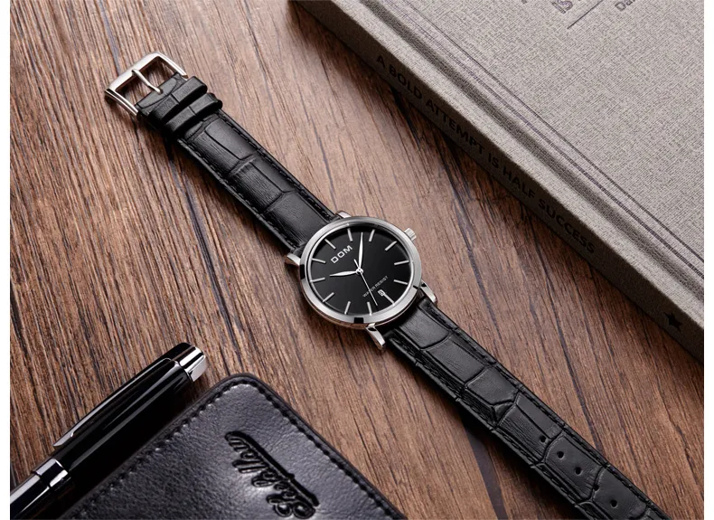 Dom Watch Casual Waterproof Vine Table Ultra Thin Male Table
