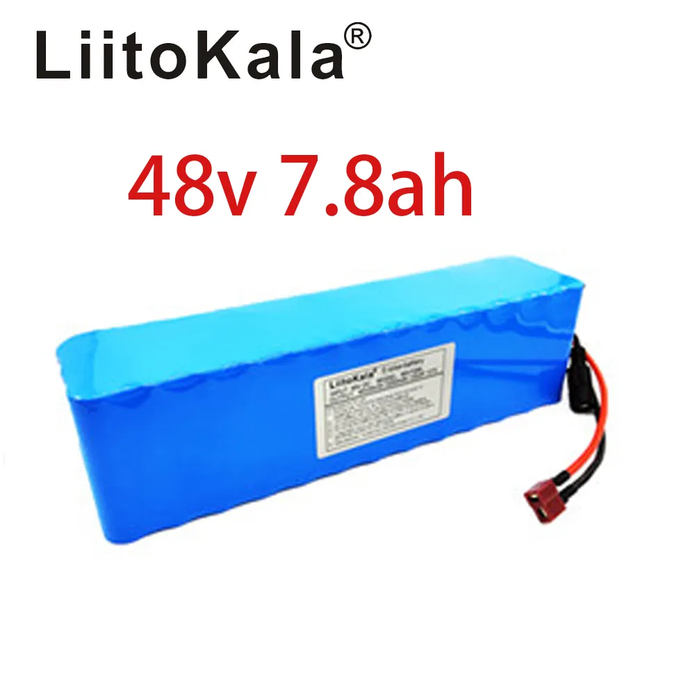 Batteria LiitoKala 48V 7.8AH 13S3P 48V 15AH 1000W Batteria per bicicletta elettrica Batteria agli ioni di litio 48V 30A BMS