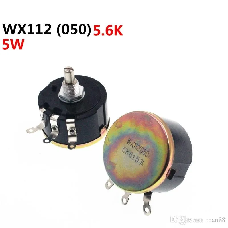 WX112 WX050 Single Turn Drahtpotentiometer 5.6K 5K6 5W