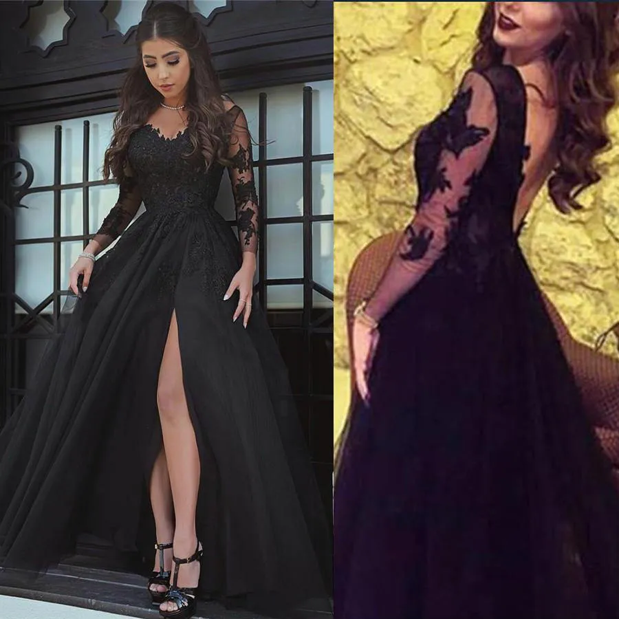 black evening gowns