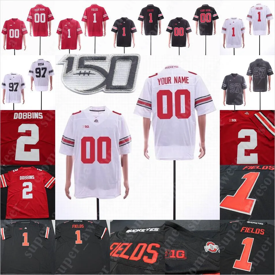 Maillot de football Ohio State Buckeyes Nicholas Petit-Frere Chase Young Jeffrey Okudah Baron Browning Shaun Wade Taron Vincent