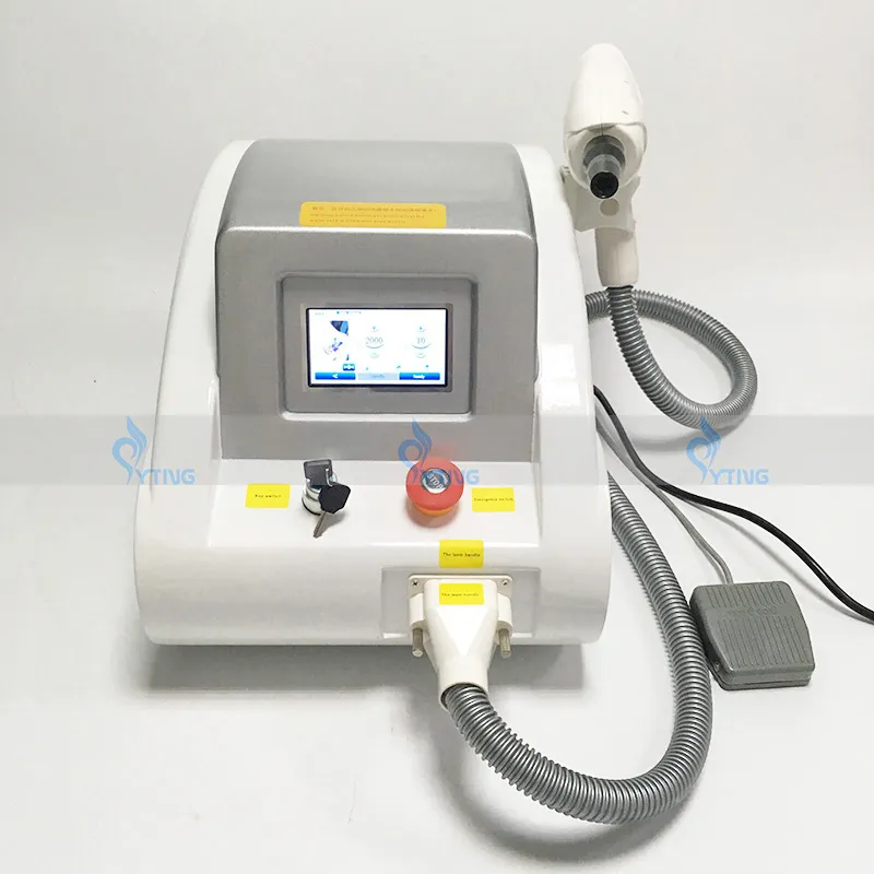 Przenośne usuwanie tatuażu Q przełącznik i laser YAG 1064NM 532nm 1320nm Pigmentacja System laserowy System pielęgnacji skóry Salon Maszyny Maszyny