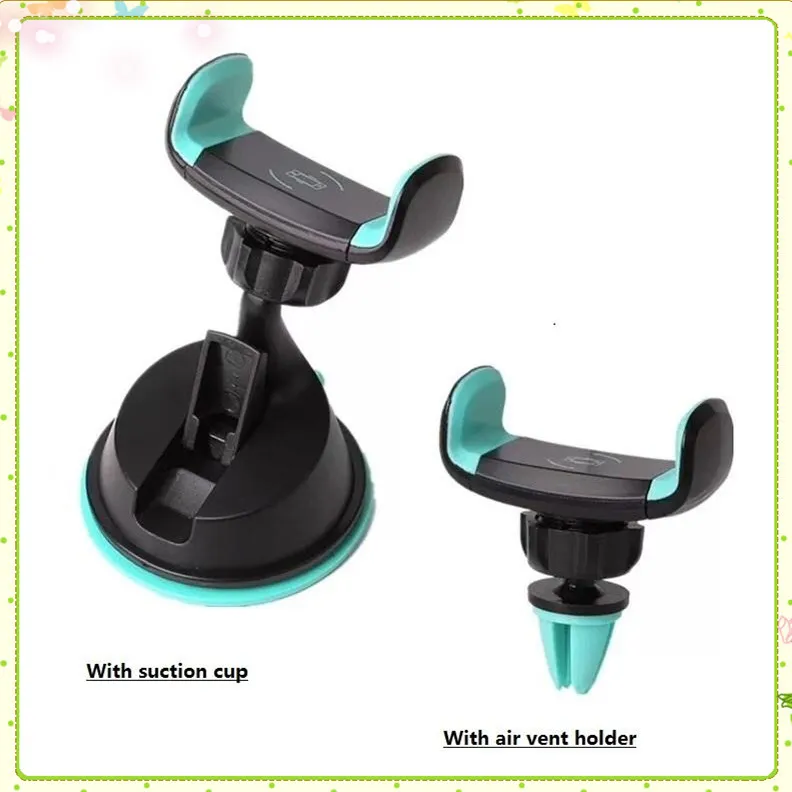 New Universal Car Phone Holder Stand Air Vent and suction cup Mount Holder For cell Phone Support Stand in Car accessory MQ30