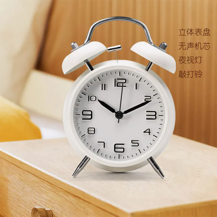 2019 Nuevo Reloj Despertador Silencioso Scan Clásico Moderno Del Metal  Reloj De Mesa Mesa De Reloj De Cuarzo Luminova Despertador Reloj Despertador  Luz De 20,39 €