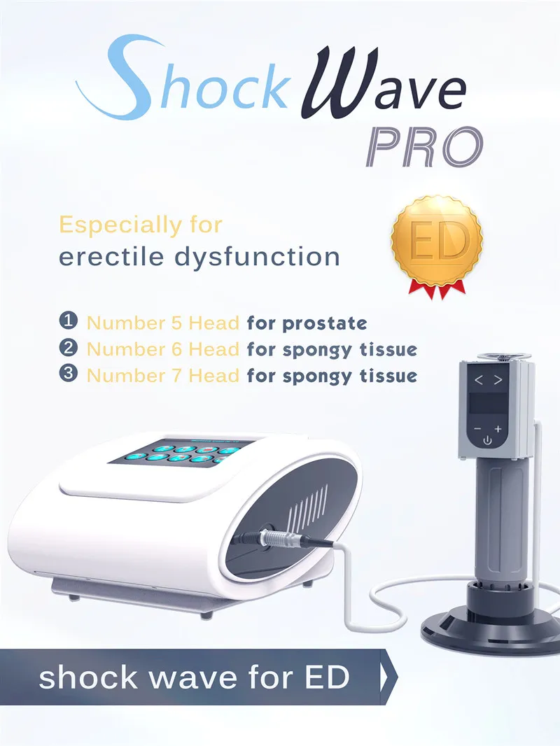 Beschuldbare lage intensiteit Shockwave Therapy Machine Geschikt voor ED en Systemic Soft Tissue Sportletsel en cellulitis verminderen