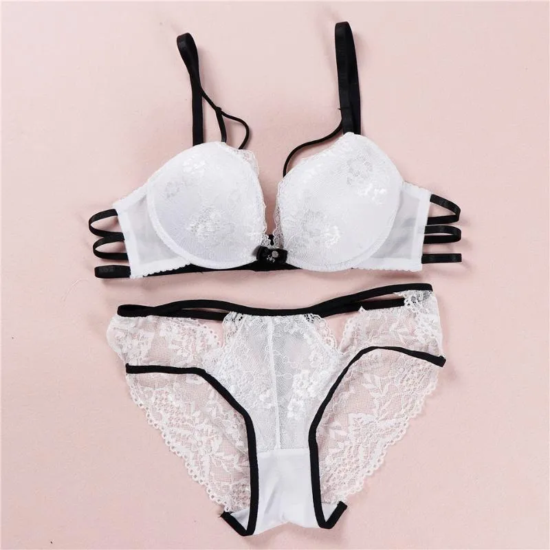 Bras Sets Sexy Lingerie Underwear Women Panties And Bralette Underclothes  Female Embroidery Padded Bralet Set From Lbdapparel, $45.39