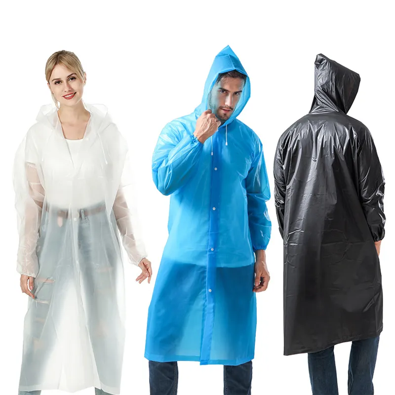 Imperméable réutilisable EVA écologique épaissi imperméable manteau de pluie Non jetable extérieur imperméable Camping imperméable vêtements de pluie