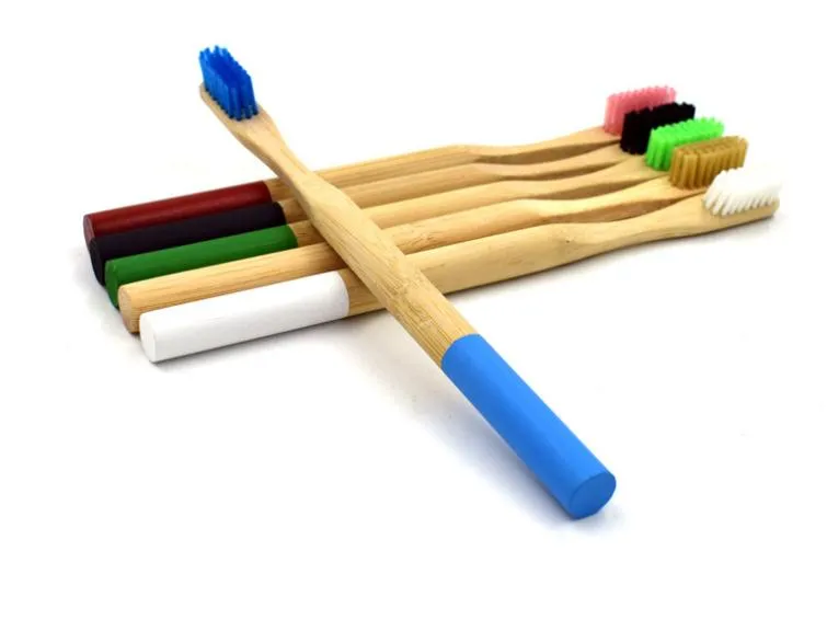 Conjunto De Escova De Dentes De Bambu Com Tubo De Bambu Escova De Dentes De Viagem De Escova De Dentes De Careta Macia Embalagem De Adultos SN3373