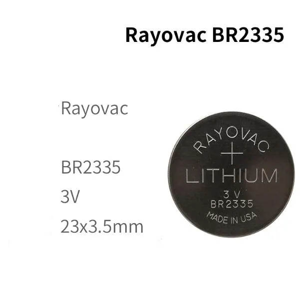 Piles boutons au lithium RAYOVAC BR2335 3V résistantes aux hautes températures 23*3.5mm