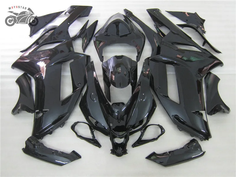 Black Full Set Kawasaki Er6n Fairing Kit For Kawasaki Ninja