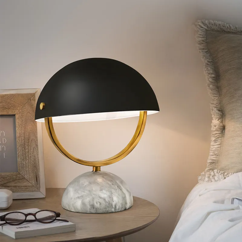 Nordic ins Marmor Tischlampe Schlafzimmer Nachttischlampe Wohnzimmer einfach dekorative Tischlampe AC 90-260V