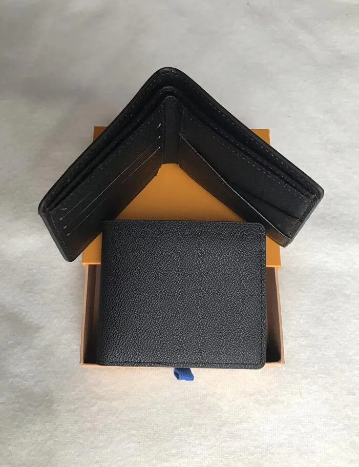 2020 carteira de marca carteira masculina de couro curto com caixa, saco de pó de armação manual Uma variedade de estilos