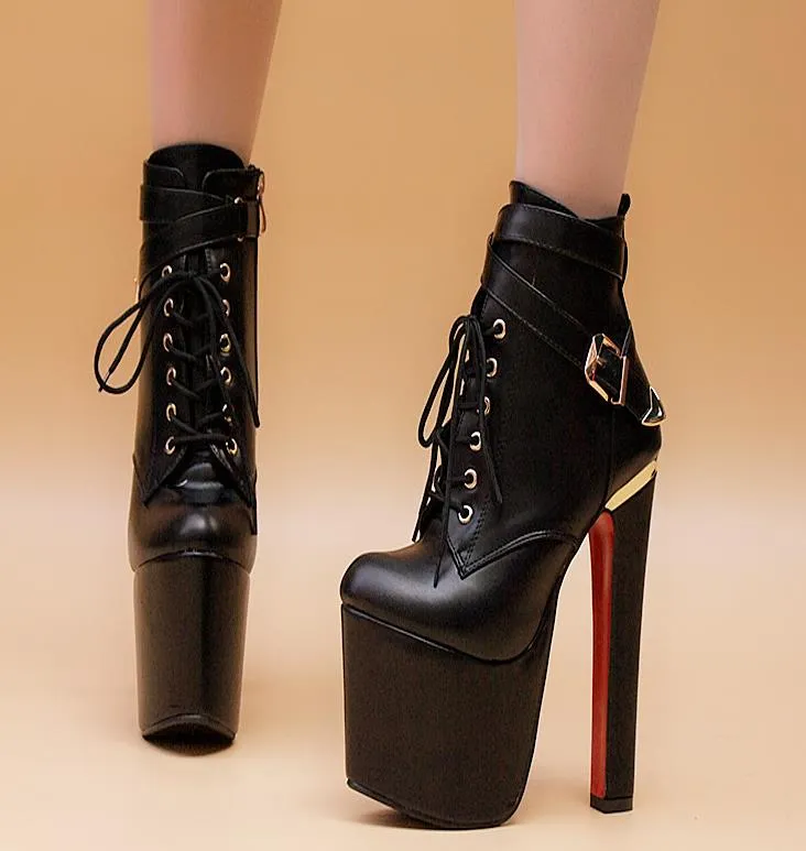 New Women Cross Tied Sexy Stiletto Ankle Boots Female Zipper High Heels Shoes Ladies Fashion female 18cm Thin Heel boots