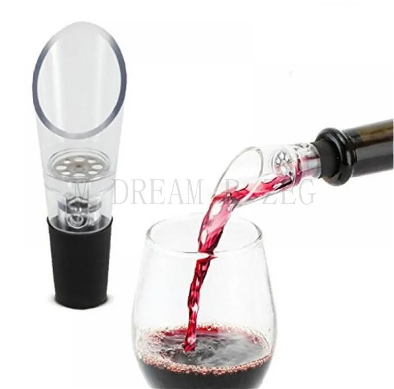 Aeratore per vino Decanter di qualità superiore Versatore per vino rosso Versare bottiglia Decanter in sughero Versatore Utensile da bar portatile Accessori da cucina