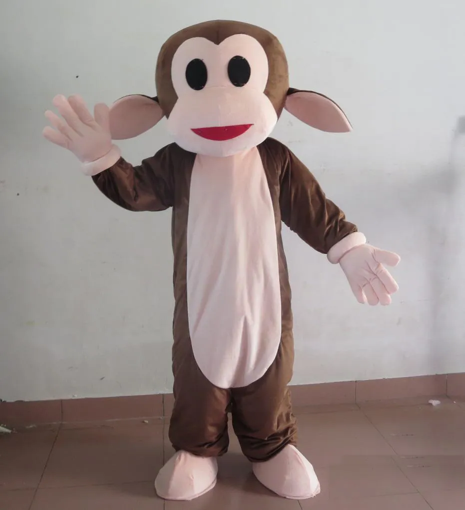 2019 Factory Outlets hot monkey mascot costume suit for adults to wear for sale
