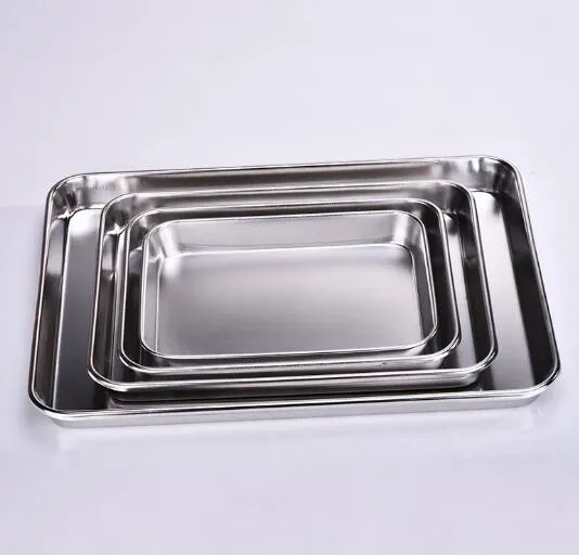 BBQ Grill Griddle Plate 304 Stainless Steel Rectangular Flat