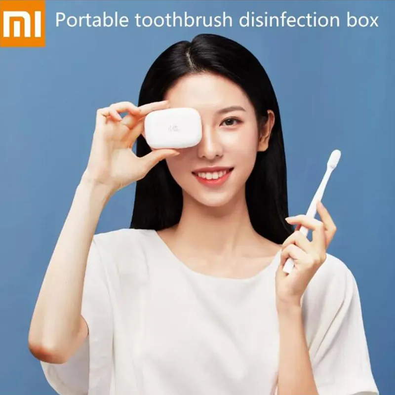 Xiaomi youpin Xiaoda Escova Desinfecção Box Esterilizador Caso UVC Esterilização Portable USB carregável Smart Home De Youpin