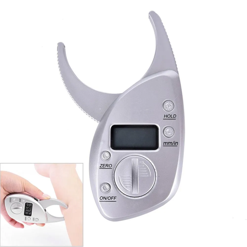 Digital Body Fat Caliper For Accurate Skin Fold Measurement And