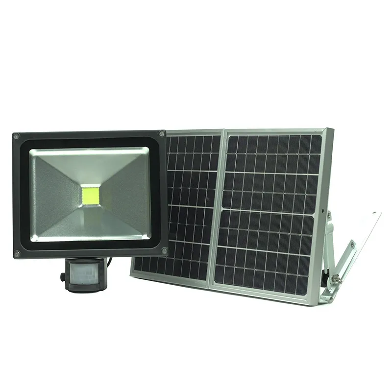 50W Solar motion detected security light with motion sensor warning light waterproof Night Vision Fill Light For CCTV Camera