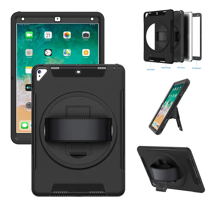 3 W 1 Hybrydowy Robot Defender Heavy Duty Wstrząśnicze wstrząsy Tablet Case dla iPad 10.2 Pro 11 2021 10.9 10.5 AIR 9.7 Mini 6 mini4 mini5