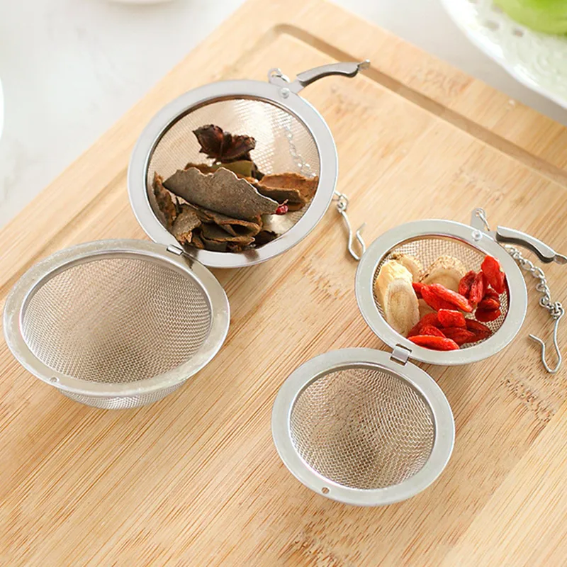 acero inoxidable 304 flor de malla bola de té verde filtro teaware utensilios de cocina portátil suelta la hoja de té Infuser
