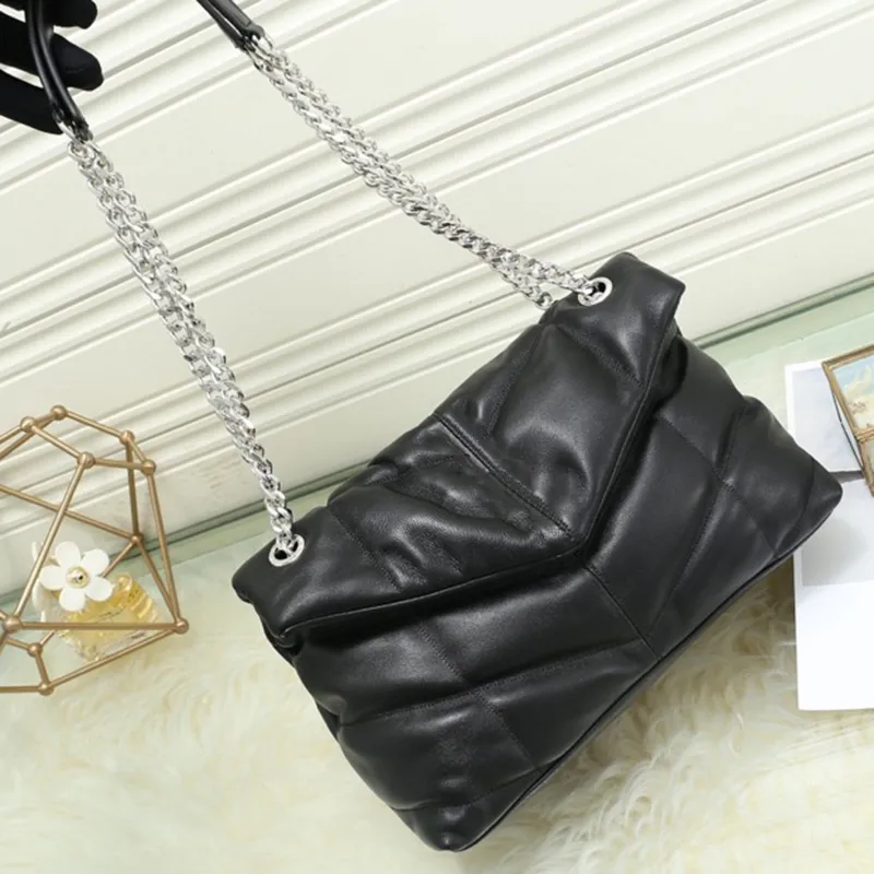 Klassieke V Shape Gewatteerde Lamsvacht Handtassen Portemonnee Envelop Bag Ketting Crossbody Bag Single Shoulder Messenger Bags Modieuze Joker