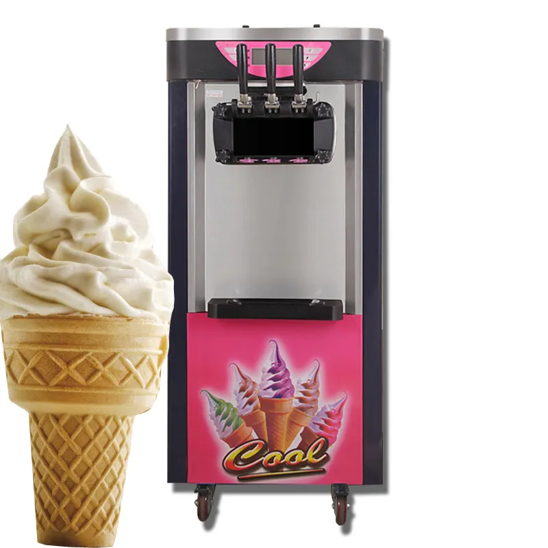 La machine à crème glacée turque professionnelle la plus populaire prix de la machine à crème glacée molle à trois saveurs