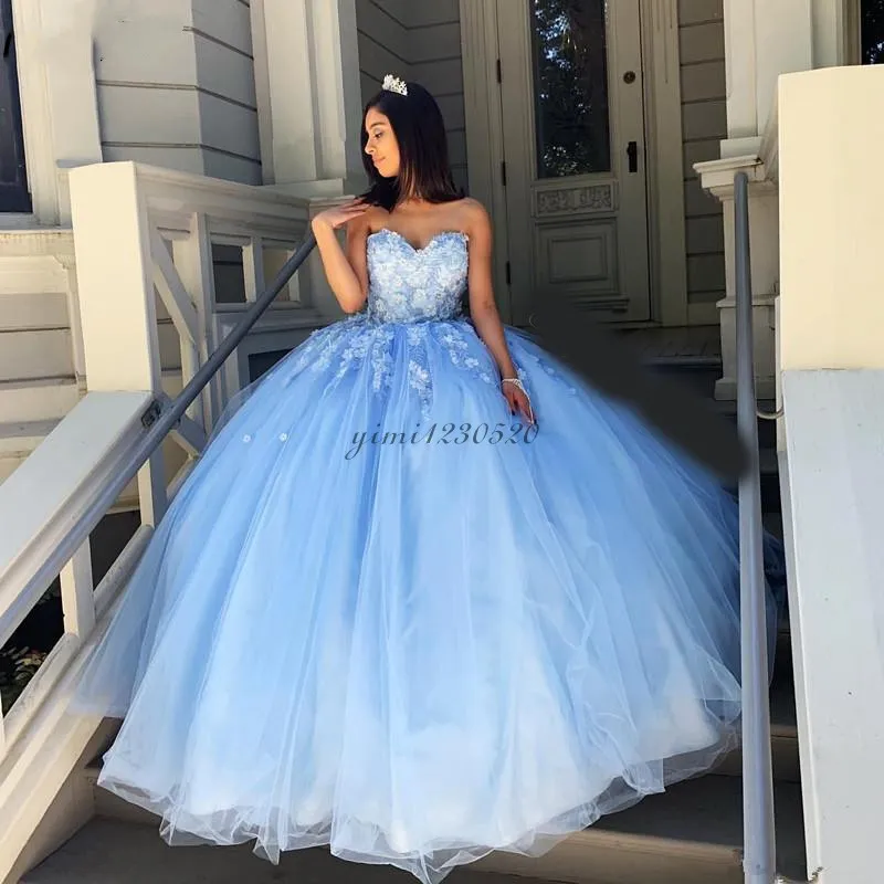 Blue dress for clearance sweet 15