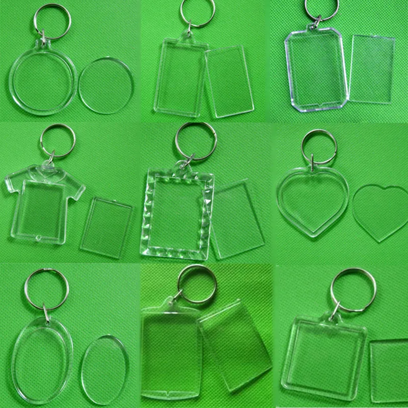 Acrylic Keychain Blanks, Plastic Keychain Blanks