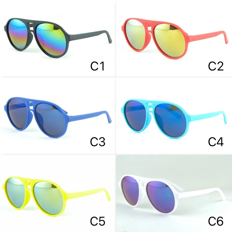 Coole Kinder-Pilot-Sonnenbrille, Mercury-Linsen, Kinder-Sonnenbrille, PC-Rahmen, UV400, 6 Farben, Outdoor-Brille