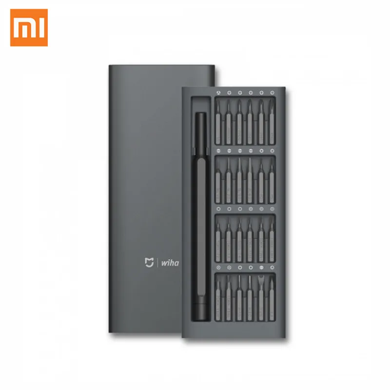 Xiaomi Mijia Wiha 24 Piece Precision Magnetic Screwdriver Set Aluminum Case DIY Toolkit for Smart Home