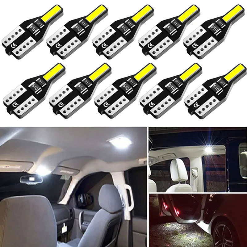 T10 W5W LED lâmpada LED luz interior para lâmpada de tronco de luz interior Xenon 6000k carro led bulbos 12V