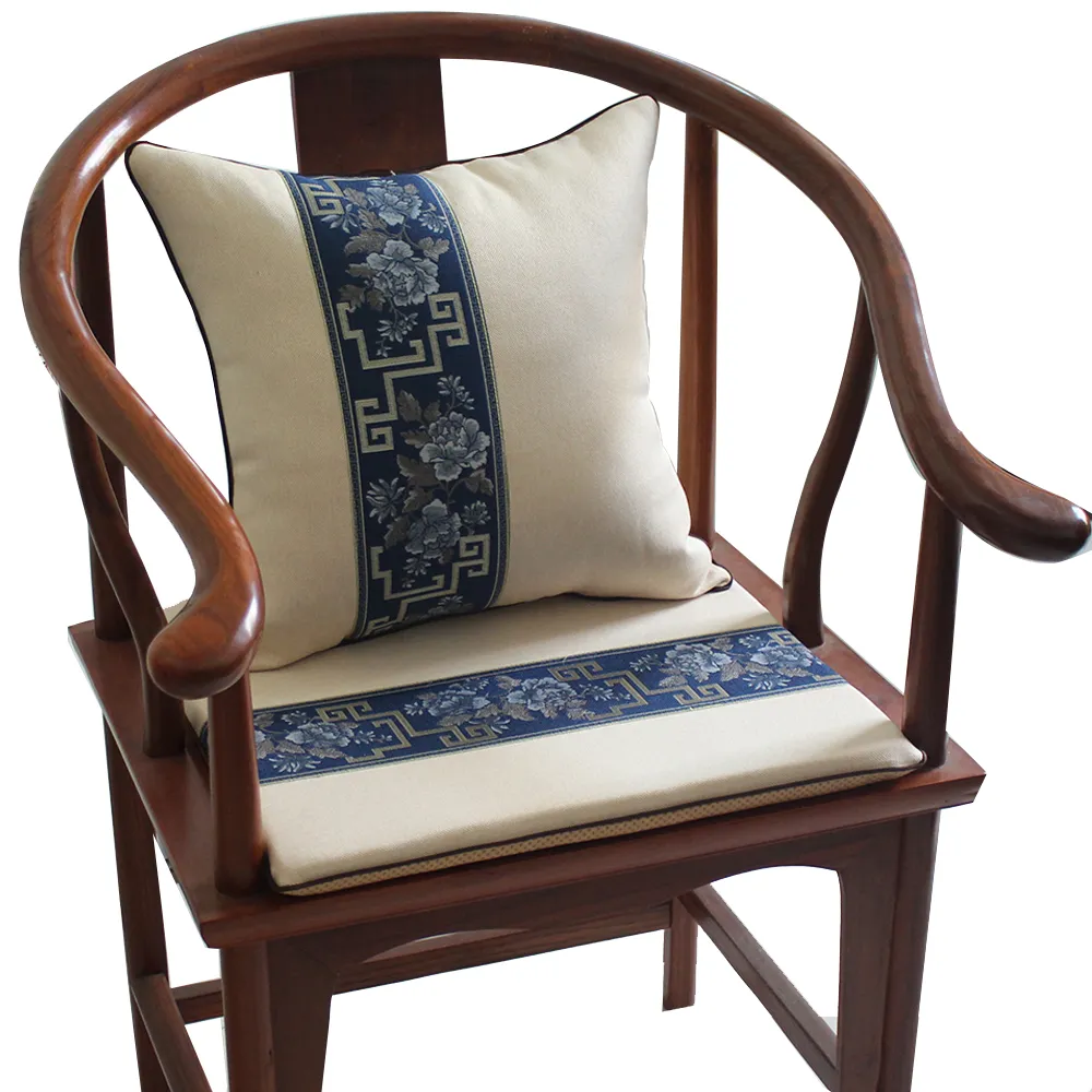 Patchwork Jacquard motif chaise coussin de siège chaise de salle à manger chinoise fauteuil anti-dérapant coussin de siège coton lin coussins sièges canapé tapis