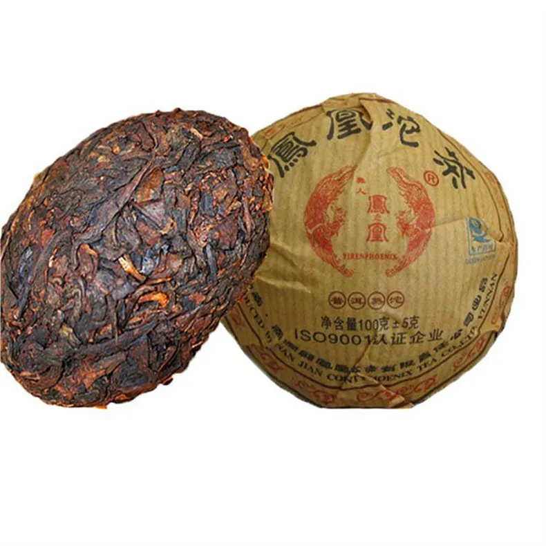 Yunnan Phoenix Tuocha Schwarz Puer Tee-Kuchen Reife Puer Tee Organic Natural Pu'er Alt 100g Preference Baum Gekochte Puer Tea Green Food