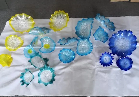 Lâmpadas de parede de vidro de murano de flores para o quarto Estudo da sala de varanda vara