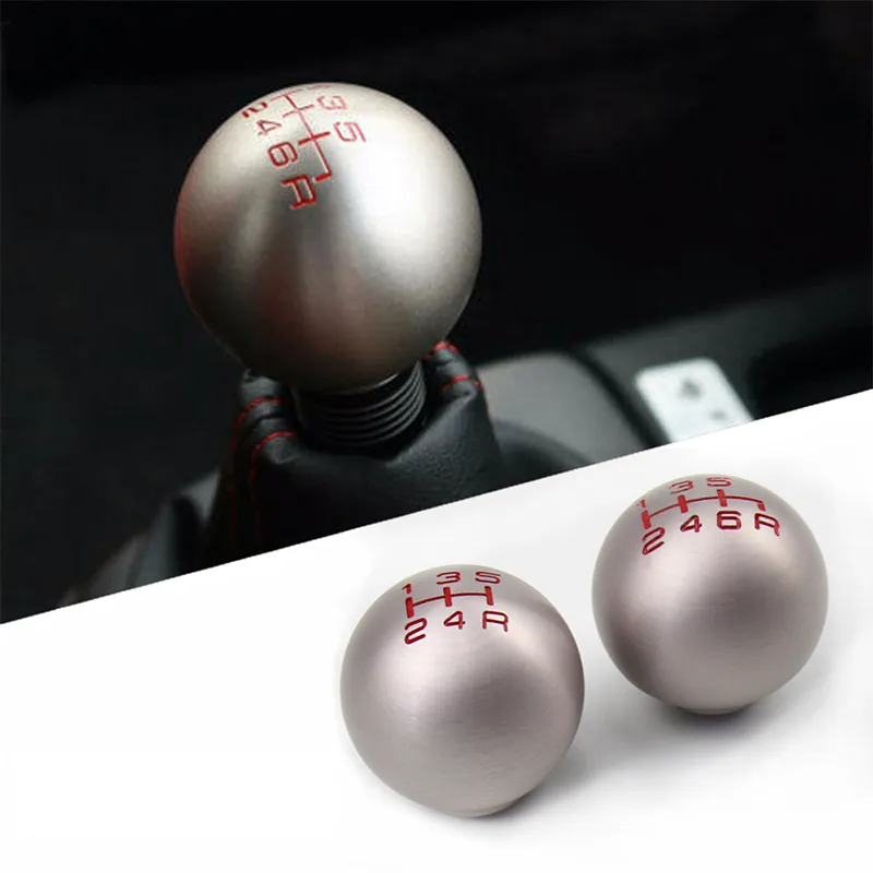 Aluminum 5 Speed 6 Speed Ball Shape Shifter Gear Knob For Honda Fit Civic City FD2 FN2 EP3 TYPE R DC2 DC5 AP1 AP2 S2000 F20C