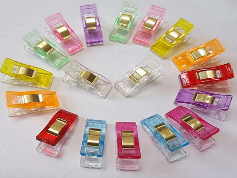 Support de Clips merveilleux en plastique, 10 couleurs, pour bricolage, Patchwork, tissu, Quilting, artisanat, couture, tricot