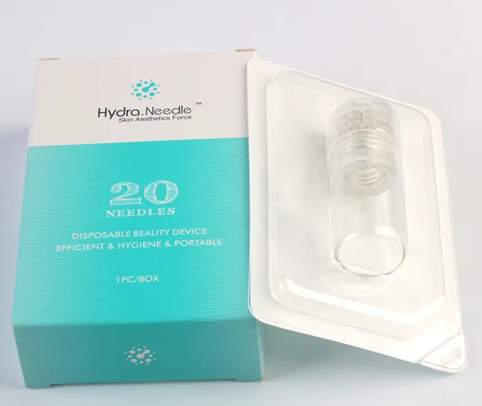 Hydra Needle 20 Aqua Micro Channel Mesotherapy Titanium Gold Needles Fine Touch Derma Stamp
