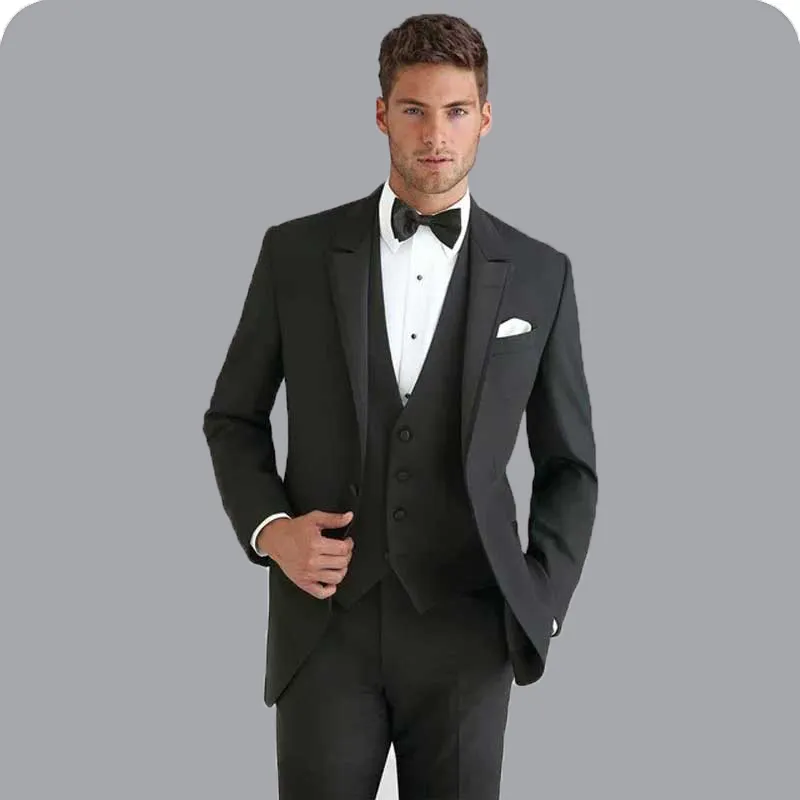 Traje negro para boda hombre cheap